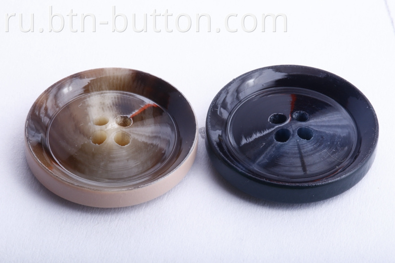 Standard four hole resin button